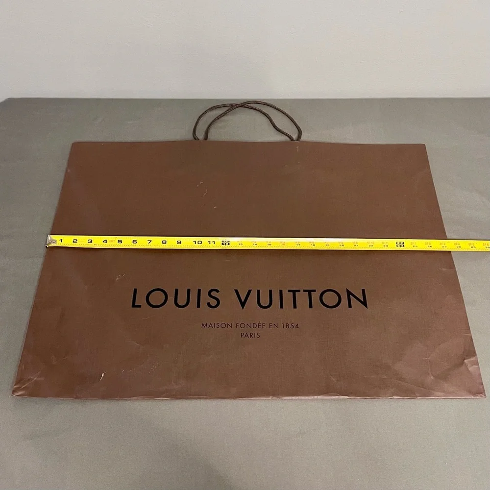 Louis Vuitton Empty Brown Large Tote Gift Bag 27x19”